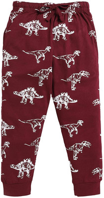 CRAZYPENGUIN ELITE Track Pant For Boys(Maroon, Pack of 1)
