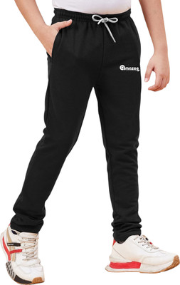 AMAZEE Track Pant For Boys(Black, Pack of 1)