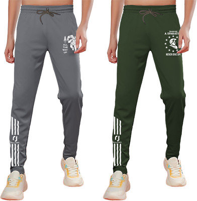 RazcalJack Track Pant For Boys(Dark Green, Pack of 2)