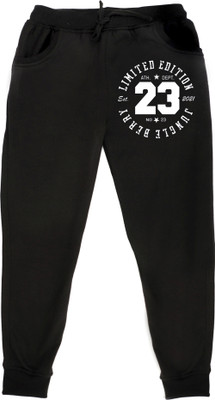 FABVIO PLUS Track Pant For Boys(Black, Pack of 1)