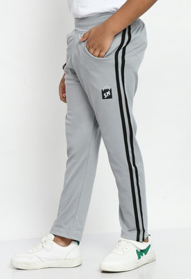 ShopMore Track Pant For Boys(Grey, Pack of 1)