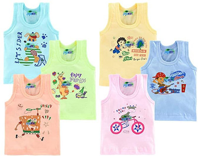 J Jejal Vest For Baby Boys & Baby Girls Cotton Blend(Multicolor, Pack of 3)