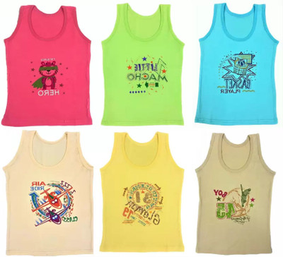 DOOZIE LOVEPLUS Vest For Baby Boys & Baby Girls Cotton(Multicolor, Pack of 1)