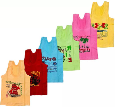 DOOZIE LOVEPLUS Vest For Baby Boys & Baby Girls Cotton(Multicolor, Pack of 1)