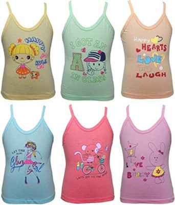 Sirtex Vest For Girls Cotton Blend(Multicolor, Pack of 6)