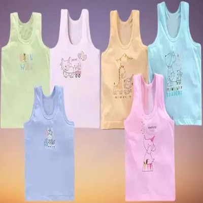Cavendres Vest For Baby Boys Pure Cotton(Multicolor, Pack of 6)