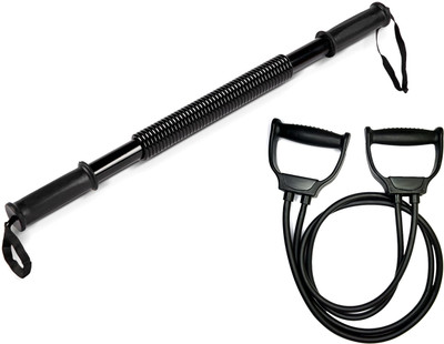 Fitnesstricks Combo of Power Twister Upper Body Exercise with Toning Tube Fitness Accessory Kit Kit