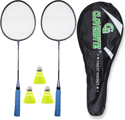 CLOVERBYTE Sports Badminton Combo Set (2 Rackets, Badminton Bag And Pack of 3 Shuttlecock) Badminton Kit