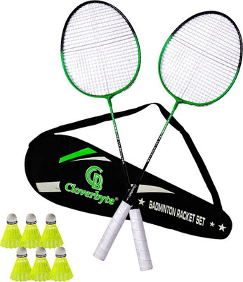 MINIBLITZ Booster Set Of 2 Badminton With 6 Nylon Shuttle and 1 Badminton Cover Badminton Kit