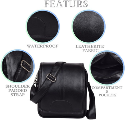 TRUE INDIAN New Unique Side Bag One Side Bag For Men & Women Leatherite Bag Travel Bag Camping Kit