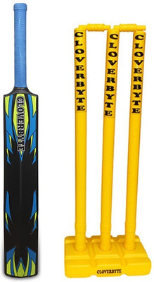 MINIBLITZ Blast Hard Plastic Cricket Combo Set of Cricket Bat And Cricket Wicket Kit set Cricket Kit