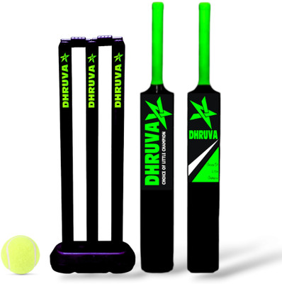 Dhruva Hard Plastic Complete Cricket Set For 8 Years Kids Cricket Kit