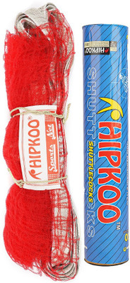 Hipkoo Sports DIVERSE BADMINTON NET & 1 PACK OF SHUTTLECOCK (10 Pcs) Badminton Kit
