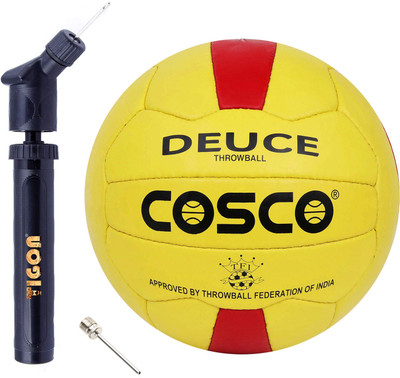 COSCO Deuce Throw Ball 5 no. With DA Ball Pump Throw Ball - Size: 5(Standard, Pack of 1)
