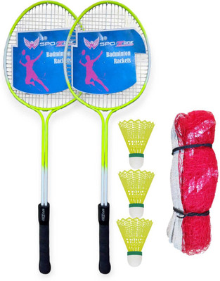 SPO Zone R207 Combo - 2 Racquet with Shuttle Badminton Kit Badminton Kit