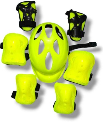 STYRKR Skating Kit For Kids (6-14 Years) |Cycling Safety Kit| Knee, Elbow_MK-774 Skating Guard Combo(Green)