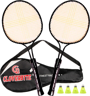 MINIBLITZ Baby Phantom Racket 2 Piece Junior Badminton With 4 Shuttles And Cover Badminton Kit