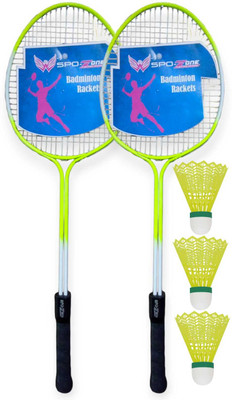 SPO Zone R2020 Combo - 2 Racquet with Shuttle Badminton Kit Badminton Kit