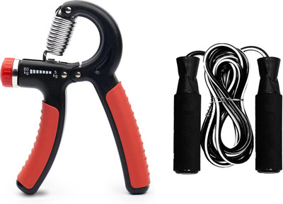 Fitnesstricks Fitness Combo of Hand Gripper with Skipping Rope Fitness Accessory Kit Kit
