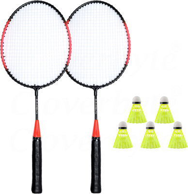 CLOVERBYTE Exotic Kids Badminton Racket Set with 5 Shuttlecock For Kids Badminton Kit