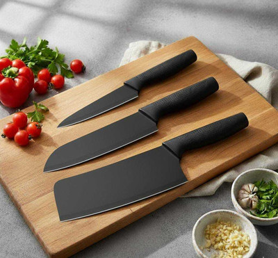 Jiqop Stainless Steel Knife Set(Pack of 3)