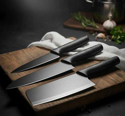 Jiqop Carbon Steel Knife Set(Pack of 3)