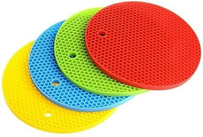 KGBTREADS Multicolor Silicon Kitchen Linen Set(Pack of 4)