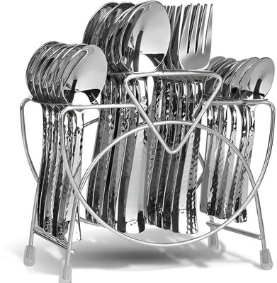 EvoFlex Empty Cutlery Holder Case(Silver  Holds 24 Pieces)