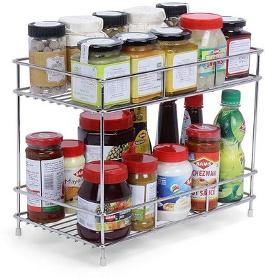 BALSUN Containers Kitchen Rack Steel Stainless Steel 2-Tier Kitchen Rack, Spice Rack for Kitchen, Shelf Rack deal from flipkart BALSUN Containers Kitchen Rack Steel Stainless Steel 2-Tier Kitchen Rack, Spice Rack for Kitchen, Shelf Rack deal from flipkart