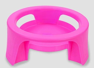 FIT 4 CHEF Matka Kitchen Rack Plastic Pot Stand Unbreakable Flower Pot Stand Plant Container Matka Stand (Pink)