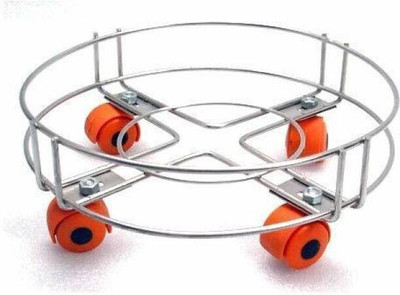 CYLINDER TROLLEY Utensil Kitchen Rack(Steel)