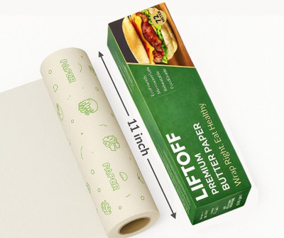 Liftoff WRAPP ROTI WRAP/PAPER WRAP/CHAPATI WRAP/FOOD WRAP/PAPER FOIL K177B(2 Ply, 500 Sheets)