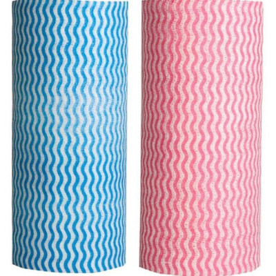 Opulenza Store Kitchen Roll Combo Pack of 2 | Red & Blue | Cleaning Towel(2 Ply, 140 Sheets)