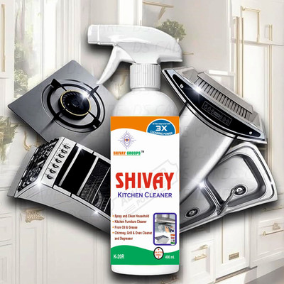 Shivay Groups K-20R KITCHEN OIL & GREASE STAIN CLEANING REMOVER SPRAY Kitchen Cleaner Kitchen Cleaner(490 ml)