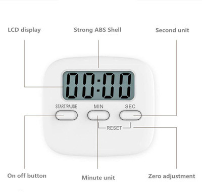 DRIJA SELLS Digital White Clock