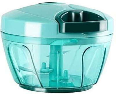 GAA Handy Compact Chopper with 3 blades for Effortlessly Chopping Vegetables, Fruits Kitchen Tool Set(Transparent)