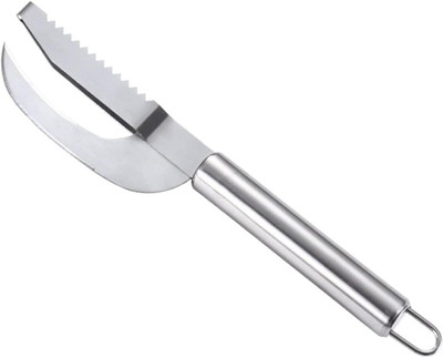 TPJ Mart Stainless Steel 3 in 1 Fish Knife, Scaler Remover with Easily Remove Fish Scales Fish Scaler(Pack of 1)