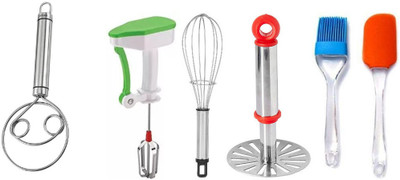 OMORTEX 6 Essential Dailyuse All in 1 Essential Tools For Kitchen Tool Set(Multicolor, Baking Tools)