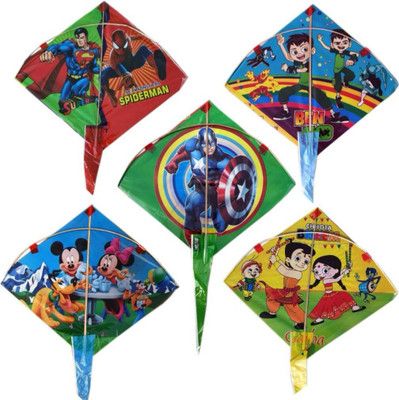 Upfog Round Cheel Kite(10, Multicolor)