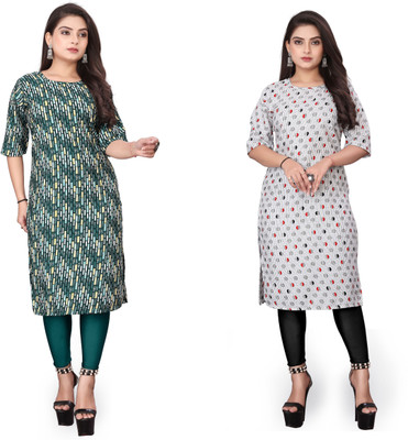 RIDDHI COLLECTION MALL Women Printed A-line Kurta(Multicolor)