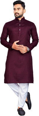 Enmozz Men Kurta Churidar Set