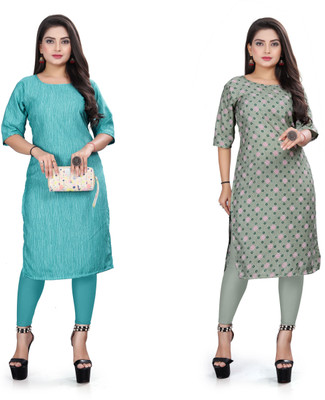 Vishwa Collection Mall Women Printed A-line Kurta(Multicolor)