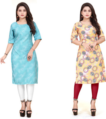 Vishwa Collection Mall Women Printed A-line Kurta(Multicolor)