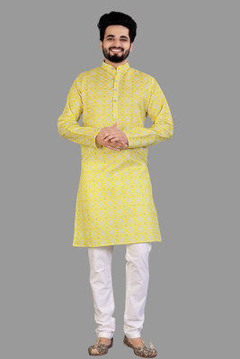 HIKNOCK Men Kurta Pyjama Set