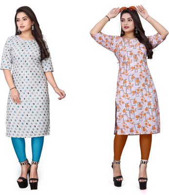 VAISALICREATION Women Printed A-line Kurta(Multicolor)