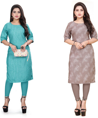 PAFASHION Women Printed A-line Kurta(Multicolor)