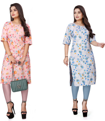 TITHIGARMENT Women Printed A-line Kurta(Multicolor)