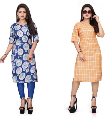 PAFASHION Women Printed A-line Kurta(Multicolor)