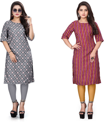 VAISALICREATION Women Printed A-line Kurta(Multicolor)