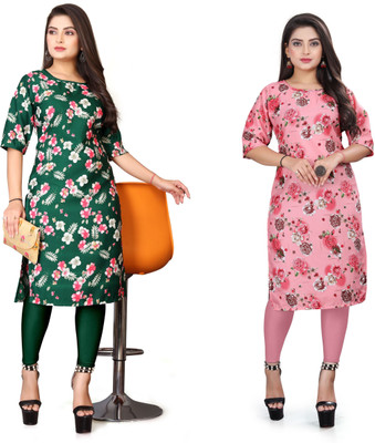 deshmi fashion Women Printed A-line Kurta(Multicolor)